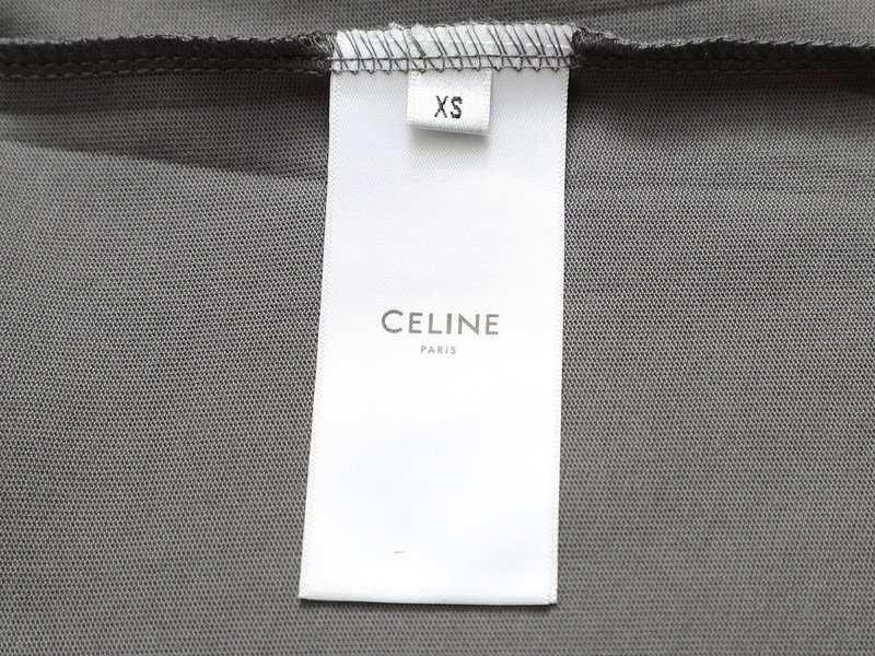 셀린 CELINE 3D 엠보싱 순면 반팔 티셔츠 001-174679