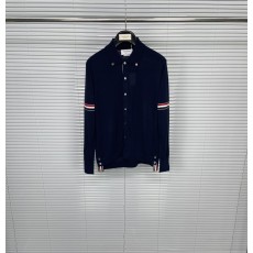 톰브라운 더블 스트라이프 칼라 니트 가디건 001-174697