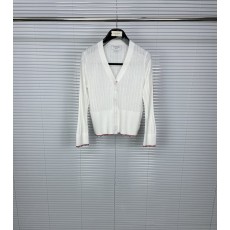 톰브라운 스타일 골지 픈 니트 V 넥 카디건 001-174763