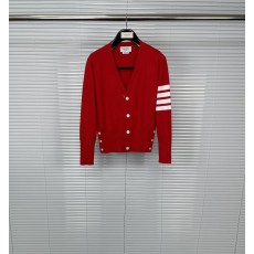 톰브라운 레드 4 바 줄무늬 니트 가디건 001-174784