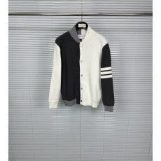 톰브라운 양면 컬러 블록 울 카디건 자켓 001-174839