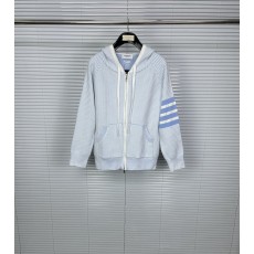 톰브라운 세로 스트라이프 울 후드 카디건 001-174877