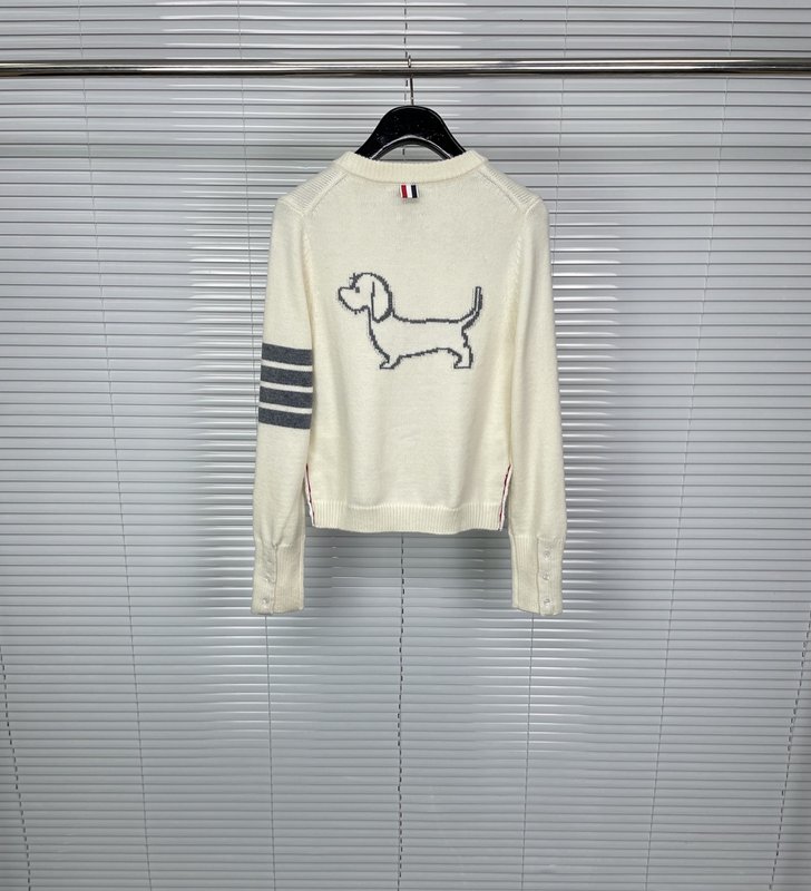 톰브라운 뒷면 강아지 자수 카디건 001-174906