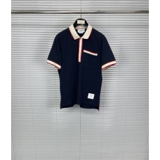 톰브라운 컬러 블록 스트라이프 폴로 셔츠 001-174973