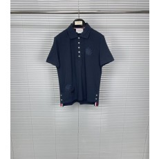 톰브라운 페이즐리 자수 칼라 반팔 티셔츠 001-175047