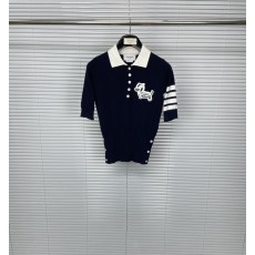 톰브라운 자수 스트라이프 반팔 폴로 001-175074