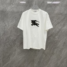 버버리 자수 커플 반팔 티셔츠 001-175098