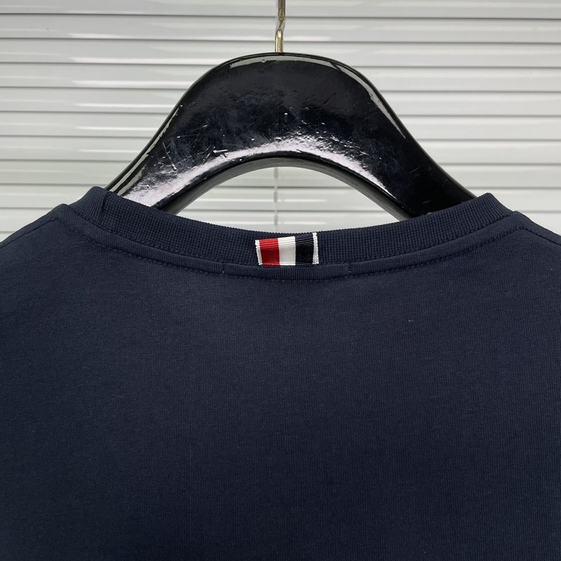 브라운 Thom Browne 순면 티셔츠 001-175105