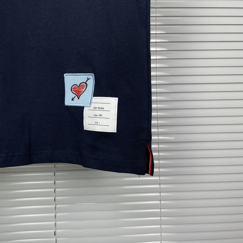 브라운 Thom Browne 순면 티셔츠 001-175105