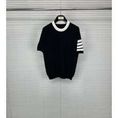 톰브라운 라운드넥 스트라이프 니트 티셔츠 001-175135