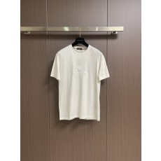 로로피아나春夏 이중 암모니아 면 반팔 티셔츠 001-175200