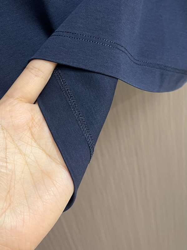 로로피아나 양면 암모니아 면 반팔 티셔츠 001-175201