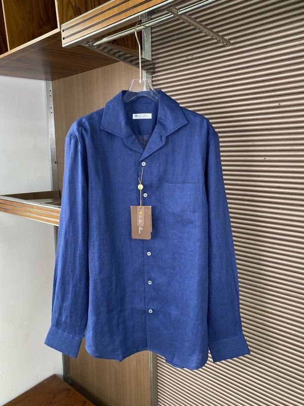 로로피아나 클래식 리조트 리넨 셔츠 001-175256
