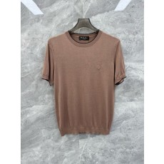 남성 실크 텐셀 혼방 니트 티셔츠 001-175272
