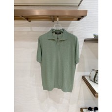 로로피아나 남성 라미 텐셀 폴로 셔츠 001-175291