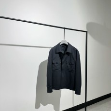 로로피아나 스타일 울 블렌드 자켓 남성용 001-175322
