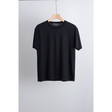 로로피아나 남성 실크 혼방 라운드넥 반팔 티셔츠 001-175357