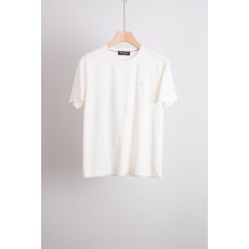 로로피아나 남성 실크 혼방 라운드넥 반팔 티셔츠 001-175358