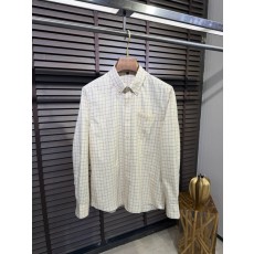 로로피아나 남성 면 울 혼방 체크 셔츠 001-175369