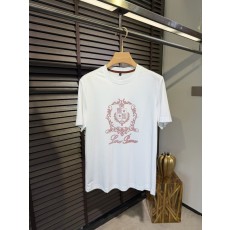 로로피아나 2026SS 신상 남성용 라운드 넥 티셔츠 001-175378