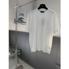 로로피아나 남성 머서라이즈드 니트 티셔츠 001-175386