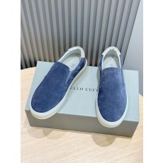브루넬로 쿠치넬리 남성 스웨이드 로퍼 001-175566