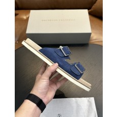 브루넬로 쿠치넬리 남성 스웨이드 샌들 001-175632