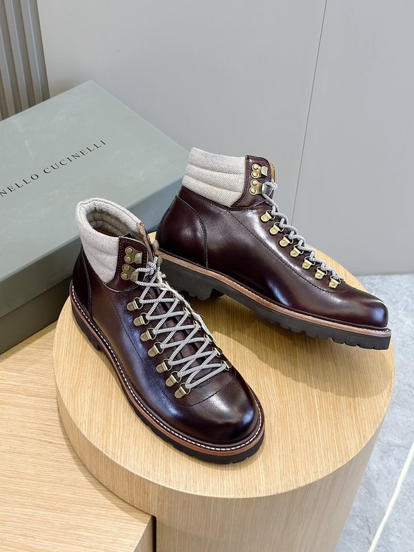 브루넬로 쿠치넬리 스웨이드 부츠 001-175640