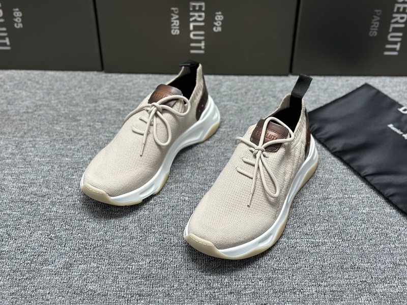 Berluti 섀도우 니트 스니커즈 001-175660