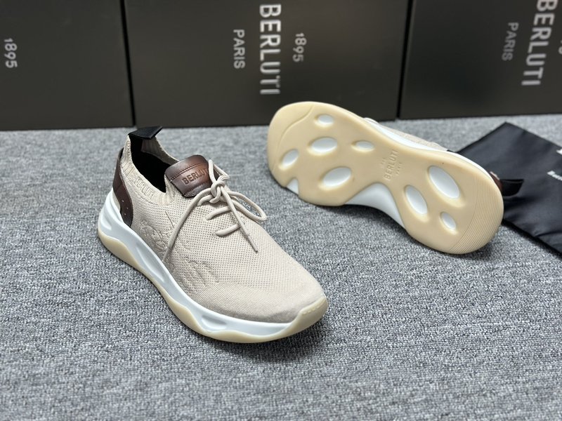 Berluti 섀도우 니트 스니커즈 001-175660