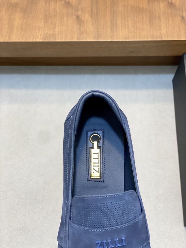 ZILLI P650 프랑스 럭셔리 남성화 소가죽 통기성 001-175743