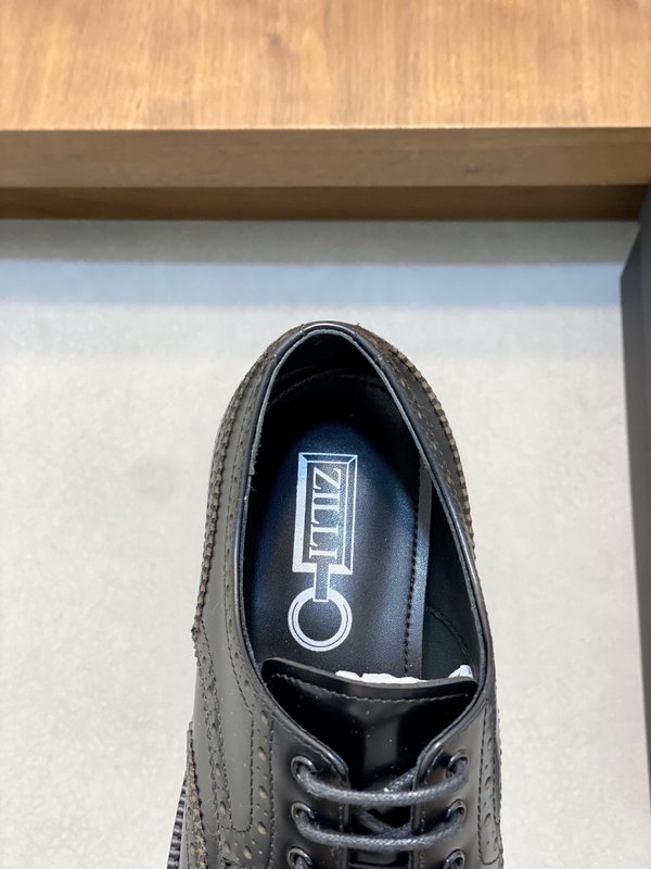 ZILLI P600 남성 부드러운 소가죽 캐주얼 구두 001-175748