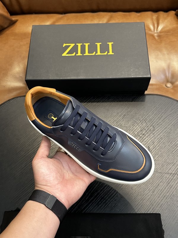 Zilli 이탈리아 남성 수제 송아지 가죽 구두 001-175757