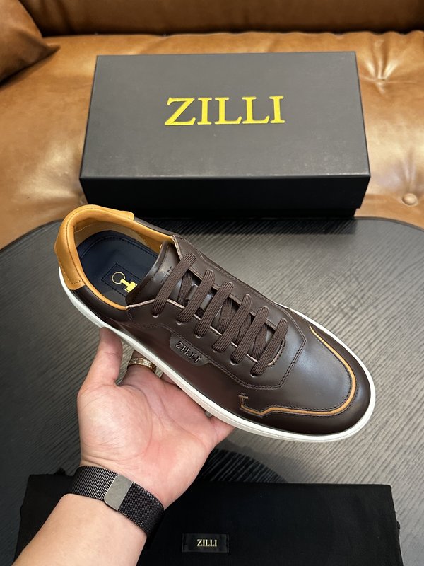 Zilli 이탈리아 남성 수제 송아지 가죽 구두 001-175758