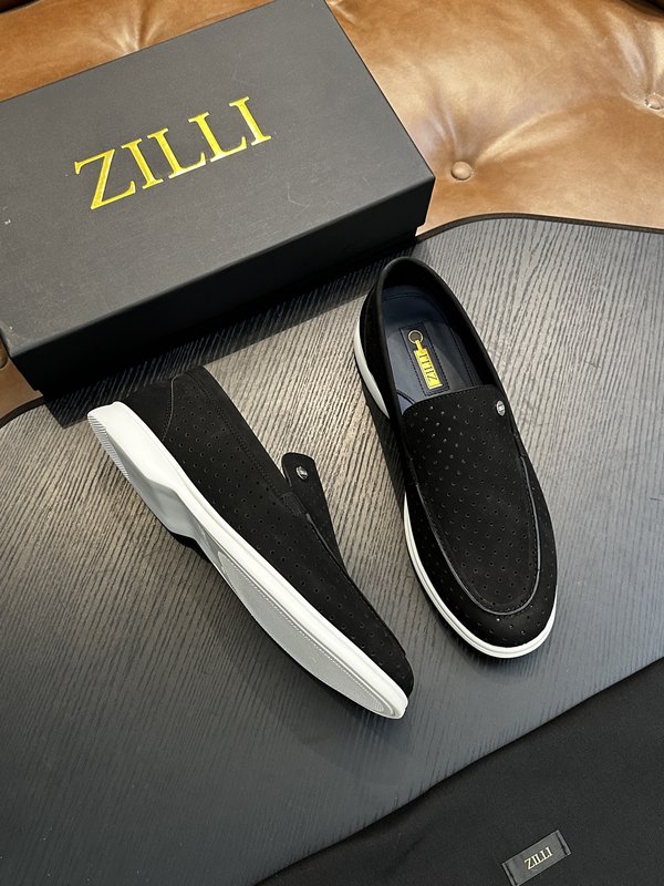 Zilli 이탈리아 남성 수제 송아지 가죽 구두 001-175760