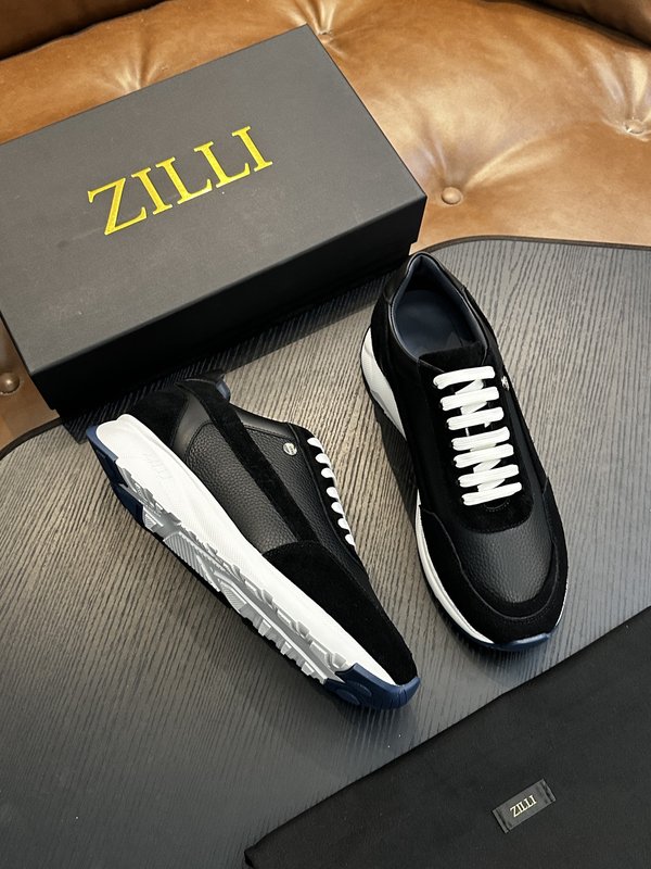 Zilli 이탈리아 남성 수제 송아지 가죽 구두 001-175761