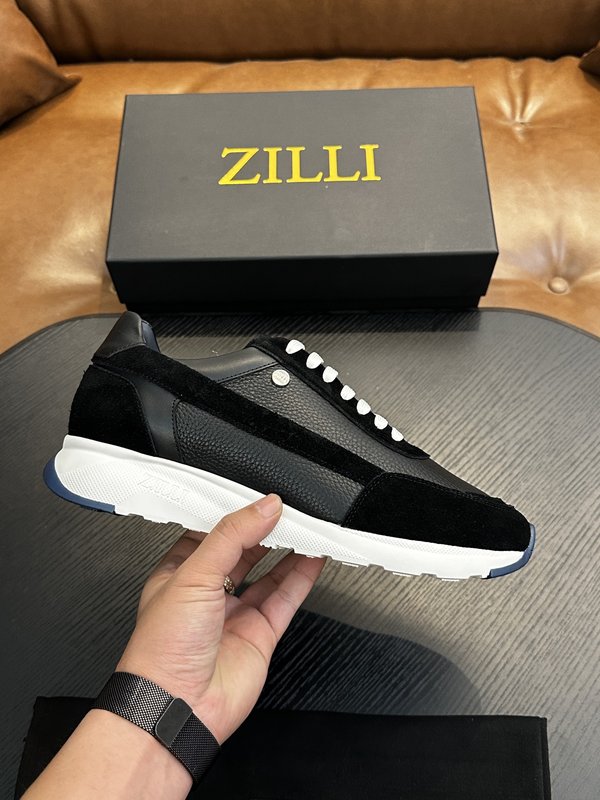 Zilli 이탈리아 남성 수제 송아지 가죽 구두 001-175761