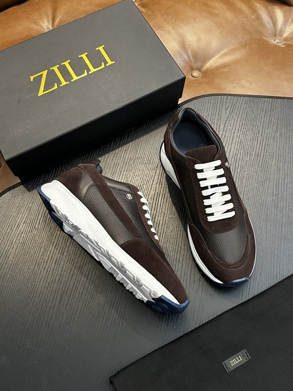 Zilli 이탈리아 남성 수제 송아지 가죽 구두 001-175762