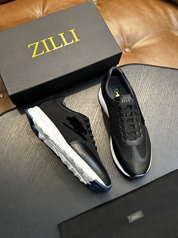 Zilli 이탈리아 남성 수제 송아지 가죽 구두 001-175764