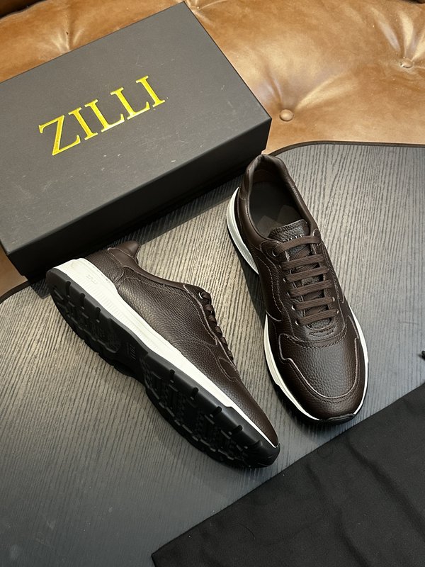 Zilli 이탈리아 남성 수제 송아지 가죽 구두 001-175769