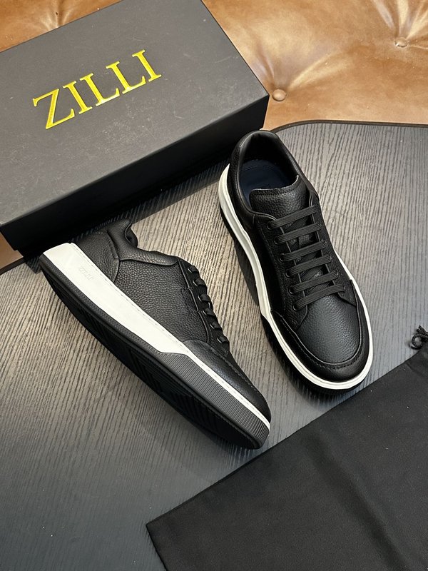 Zilli 이탈리아 남성 수제 송아지 가죽 구두 001-175773
