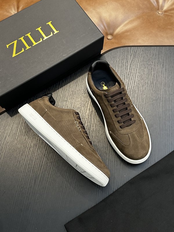 Zilli 이탈리아 남성 수제 송아지 가죽 신발 001-175779