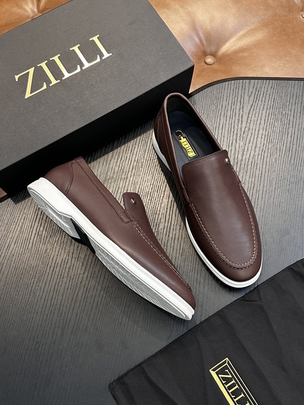 Zilli 이탈리아 남성 수제 송아지 가죽 구두 001-175783