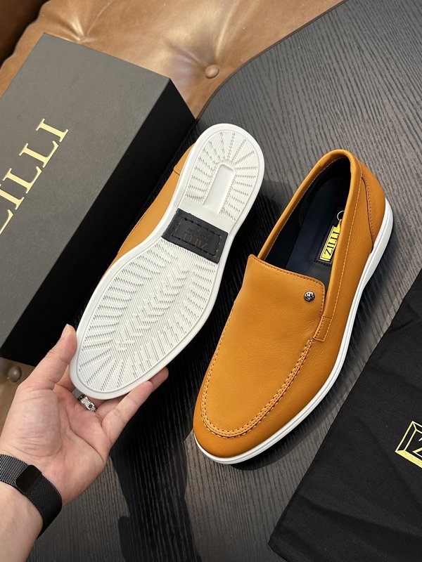 Zilli 이탈리아 남성 수제 송아지 가죽 로퍼 001-175784