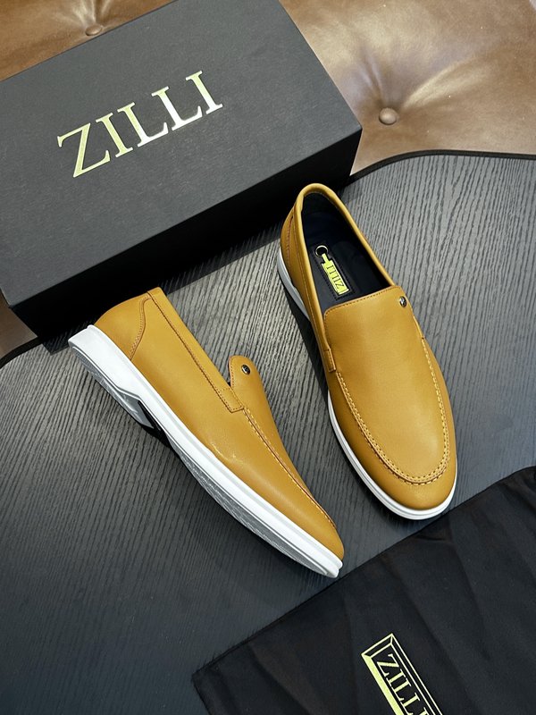 Zilli 이탈리아 남성 수제 송아지 가죽 로퍼 001-175784