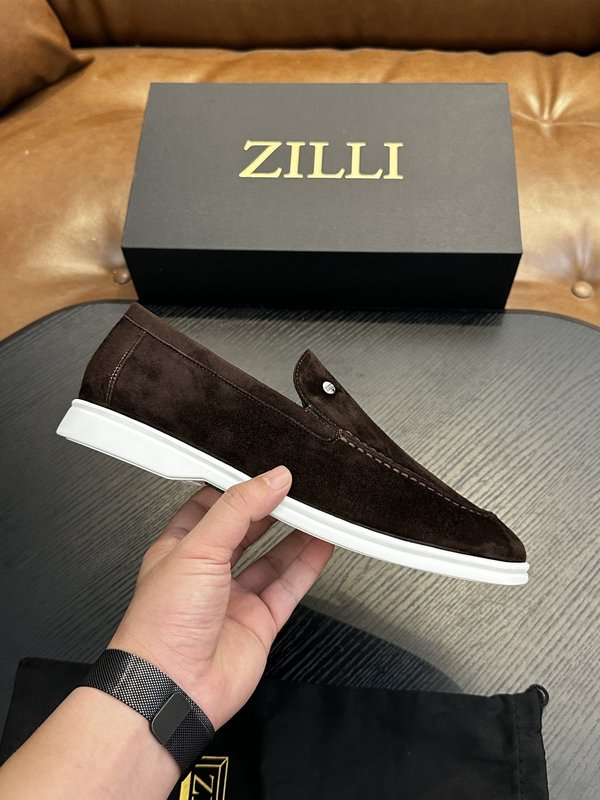 Zilli 이탈리아 남성 수제 송아지 가죽 구두 001-175789