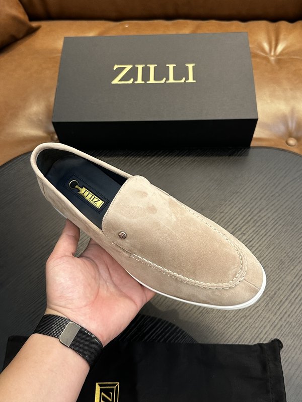 Zilli 이탈리아 남성 수제 송아지 가죽 구두 001-175793