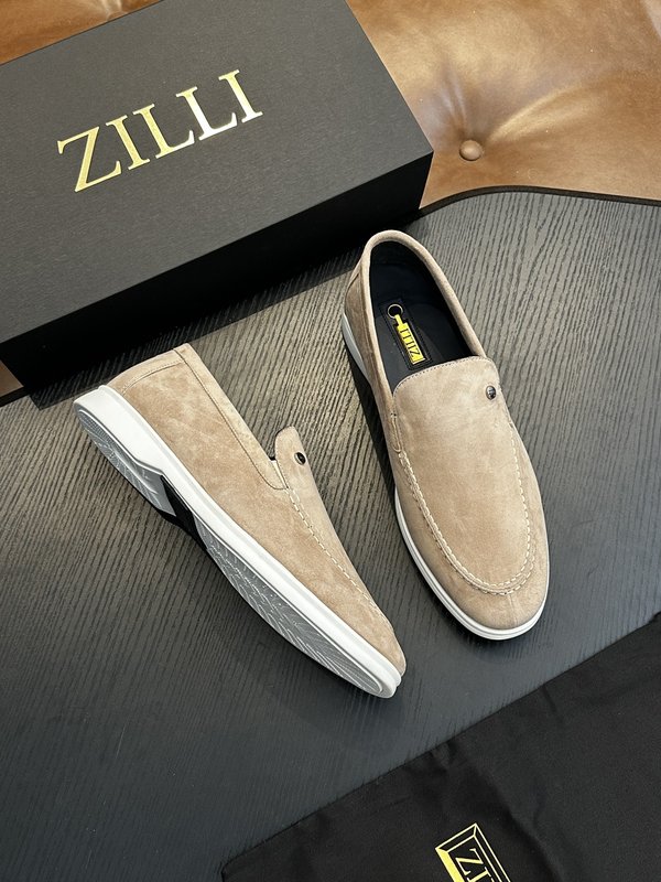 Zilli 이탈리아 남성 수제 송아지 가죽 구두 001-175793