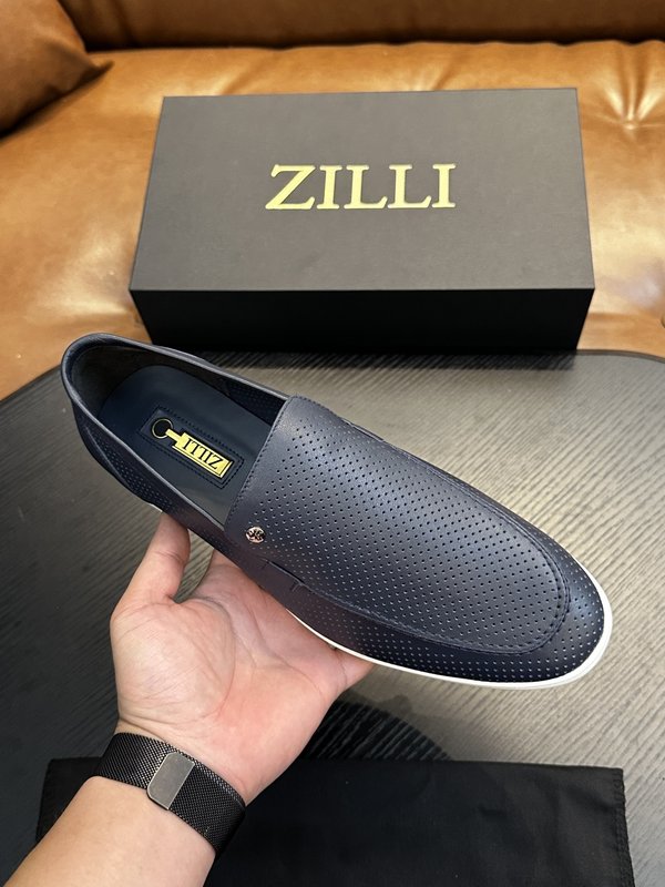 Zilli 이탈리아 남성 수제 송아지 가죽 구두 001-175795