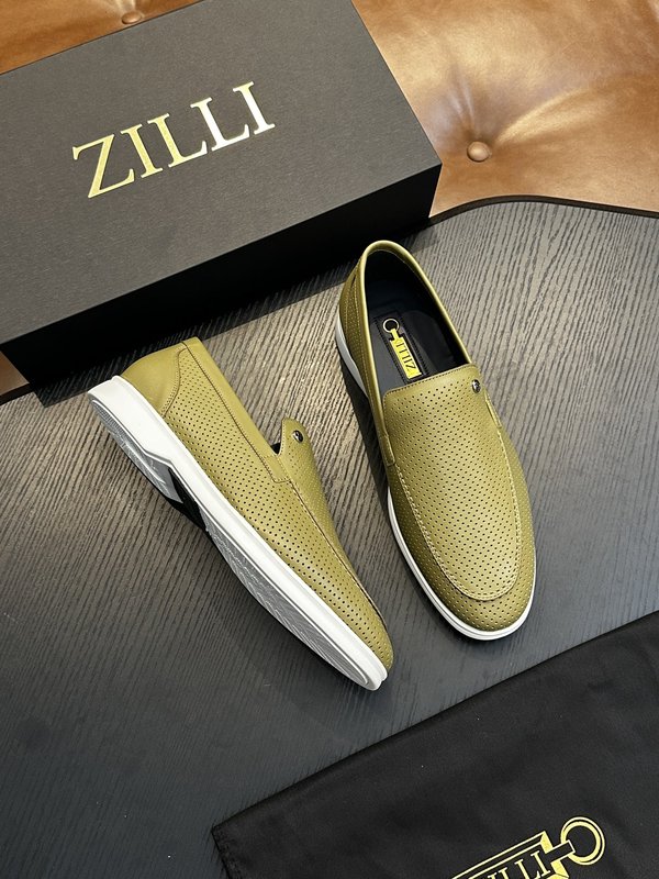 Zilli 이탈리아 남성 수제 송아지 가죽 로퍼 001-175800